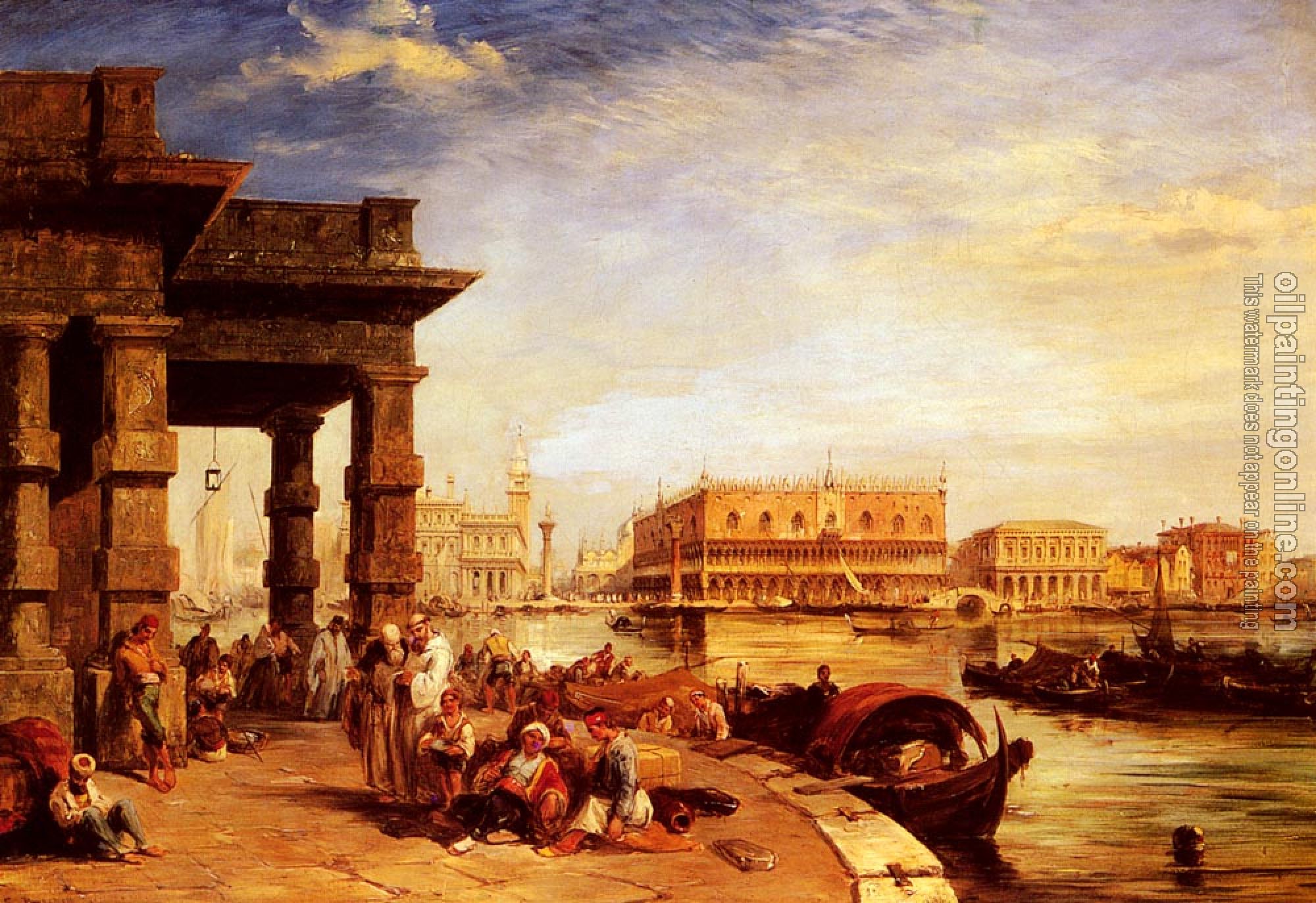 Edward Pritchett - Looking To St Marks Square From The Dogana